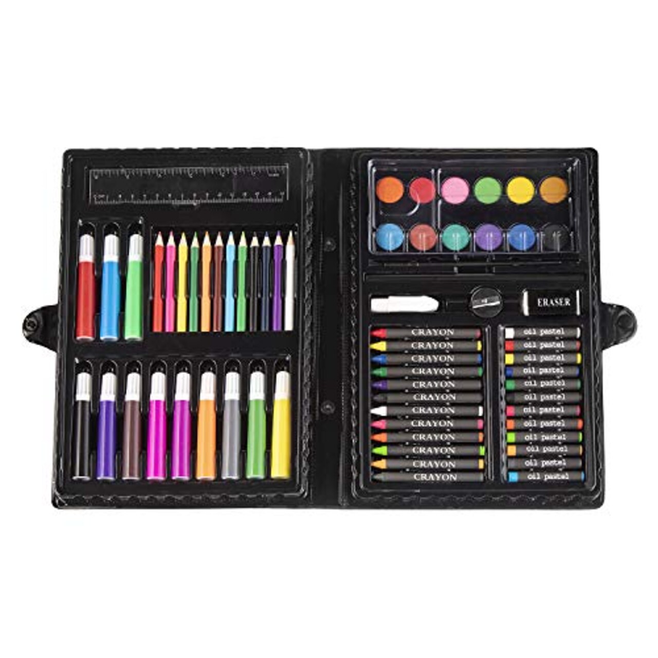 80 Pieces Art Set – Art Supplies for Drawing, Painting and More in a Plastic Case - Makes a Great Gift for Children and Adults